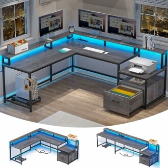 SEDETA L Shaped Office Desk