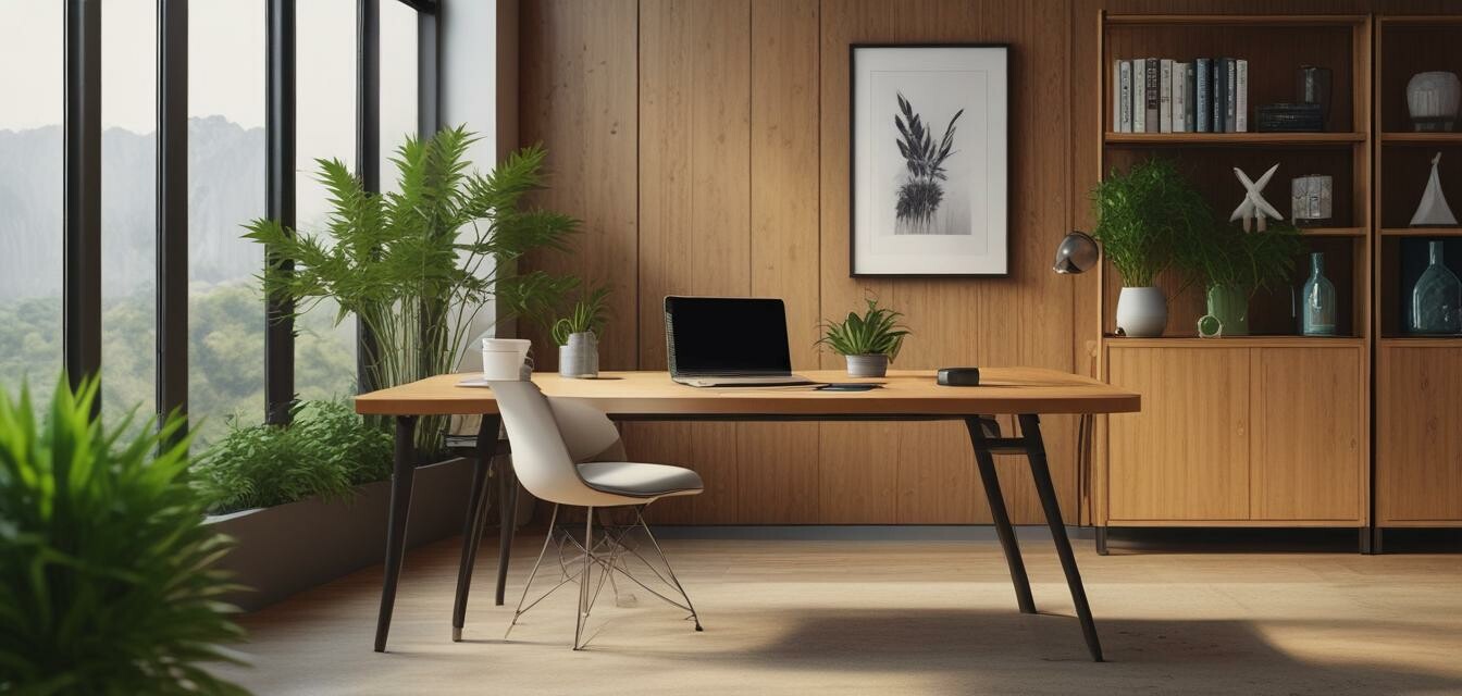 Sustainable Bamboo Office Desk